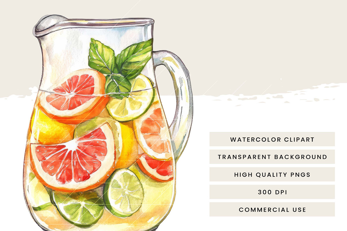 Watercolor Peach Summer Planner, a Seasonal Illustration by Design Scotch (Photo 7 of 8)
