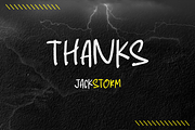 Jackstorm, a Handwritten Font by Fachranheit Studio (Thumbnail 8 of 8)