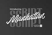 Manhattan Font, a Script Font by Nocturnal Workspace (Thumbnail 1 of 9)