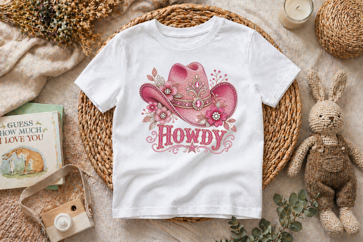 Pink Howdy Cowgirl Hat PNG, a Sport Illustration by Pixels.Craft (Photo 7 of 8)