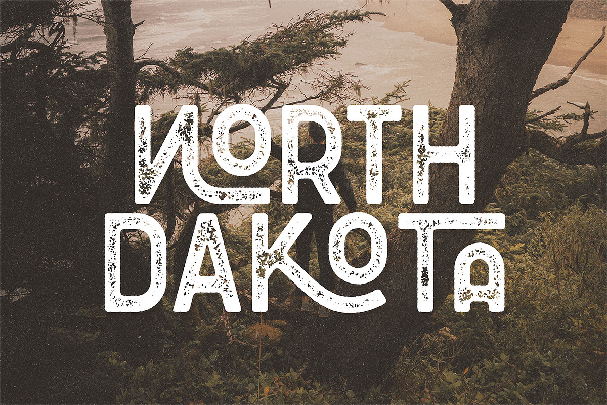 Floresto Textured Typeface, a Sans Serif Font by Kaligra.co (Photo 14 of 16)