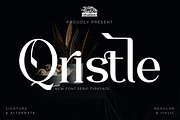 Qristle - Serif Typeface Font, a Serif Font by Rishsketch (Thumbnail 1 of 15)