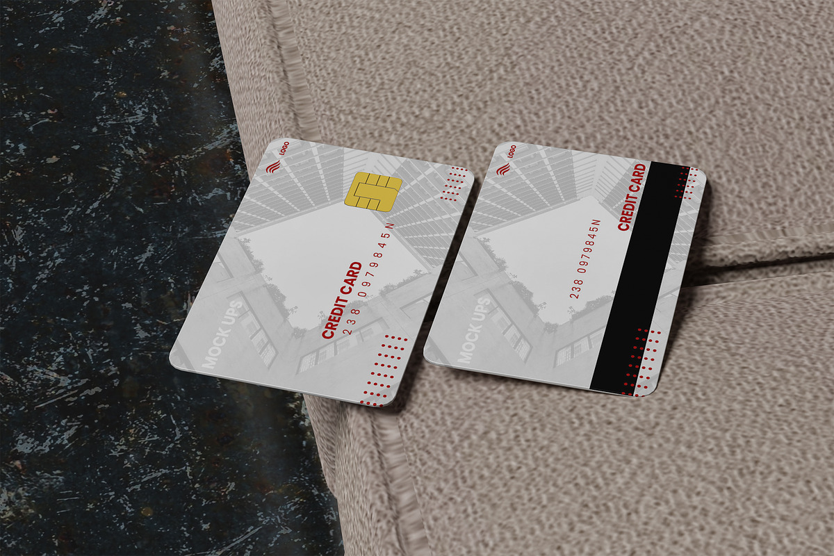 Credit and Debit Card Mockup, a Business Card Template by kebunmockup (Photo 3 of 5)