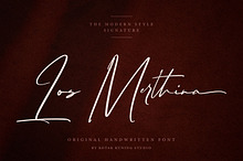 Signature Script Font - Los Merthina