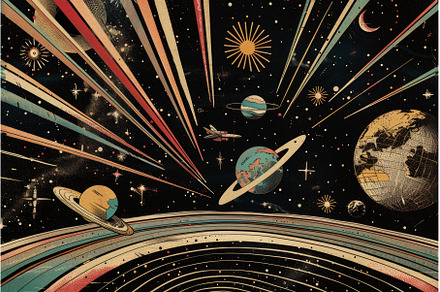 Stellar Voyage - Artistic Solar, an Abstract Photo by LaVika