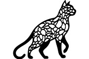 Cute Cat Silhouette Vector Mega, an Animal Illustration by Designer_Momina (Thumbnail 31 of 31)