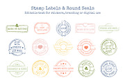 Postage Stamps and Matisse Botanical, an Object Illustration by Lettering_Logo (Thumbnail 2 of 8)