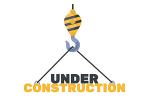 Hoisting crane hook with inscription, an Illustration by Vectorbuum