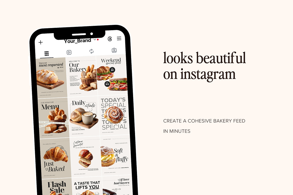 Minimalist Bakery Instagram Template, a Templates & Theme by Pawprints Canvas Co. (Photo 4 of 7)
