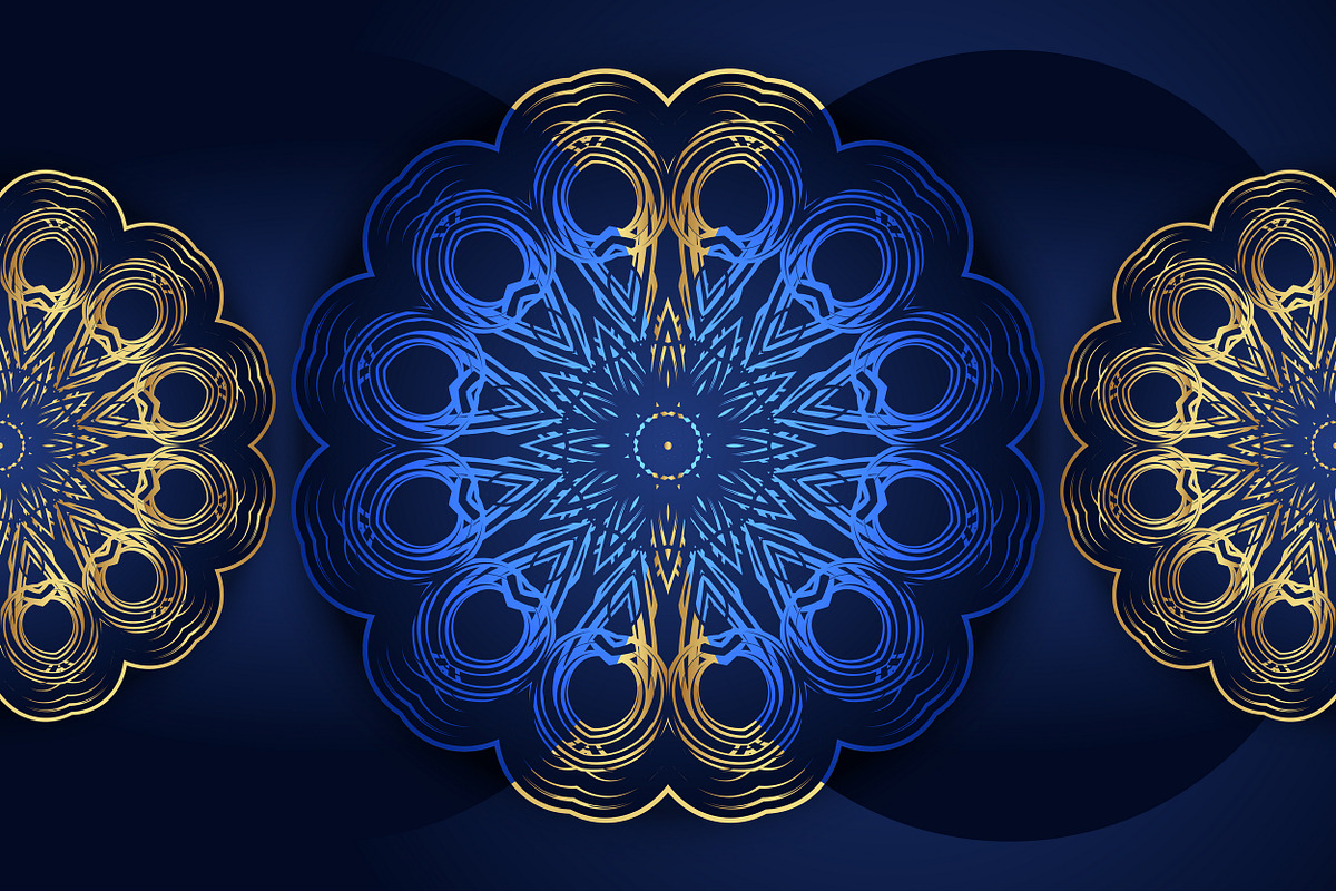 Mandala Oriental Floral art Bundle, a Background Graphic by NJ Himel (Photo 77 of 97)