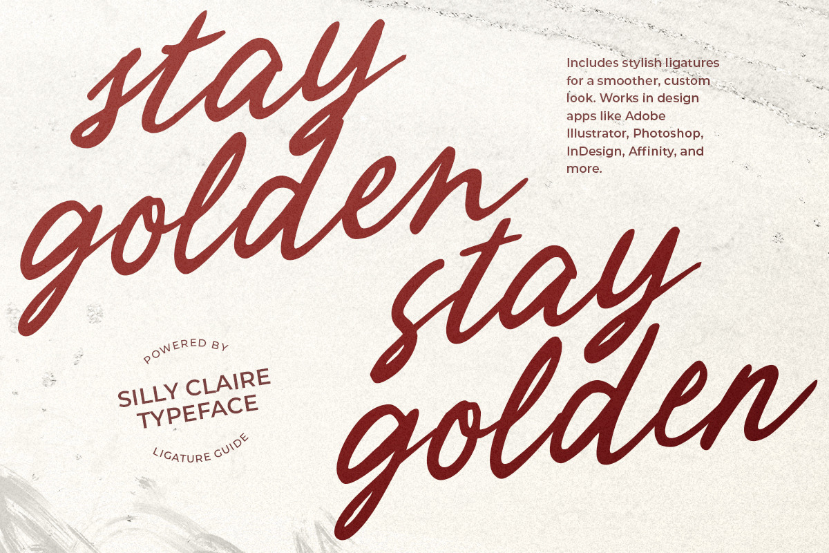 Silly Claire - Bold Handwritten, a Script Font by Bale Type (Photo 8 of 10)