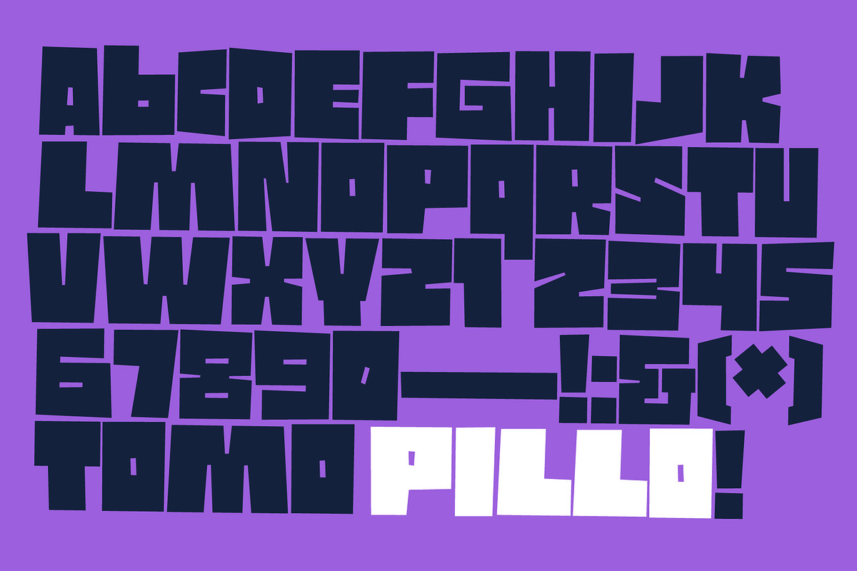 TOMO Pillo, a Sans Serif Font by TOMO Fonts (Photo 8 of 8)