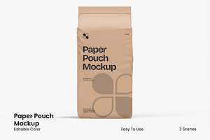 Paper Pouch Mockup, a Packaging Mockup by Unerispace
