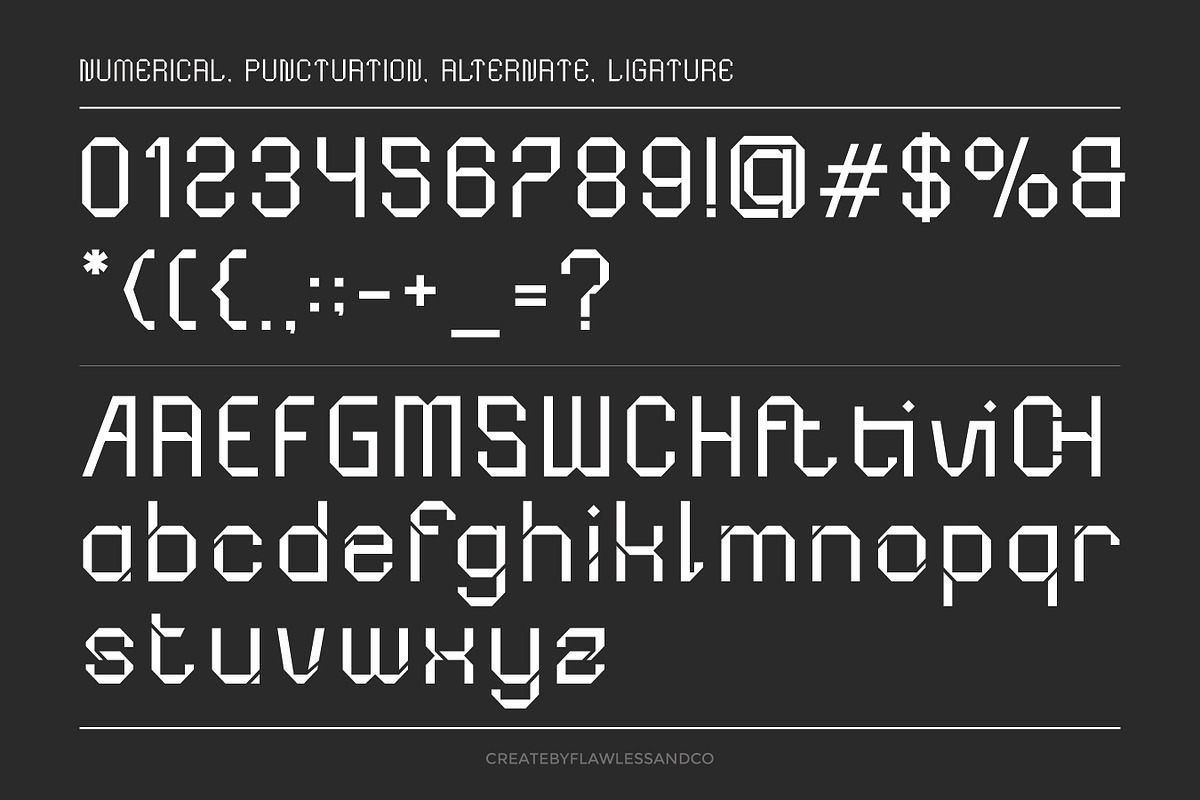 Xenox - Futuristic Font, a Font by Flawless And Co (Photo 10 of 10)