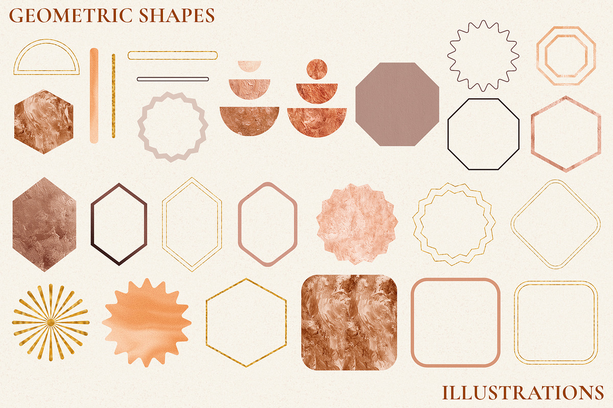 Tropical Leaves and Abstract Shapes, a Texture Illustration by CatJello Graphics (Photo 7 of 27)