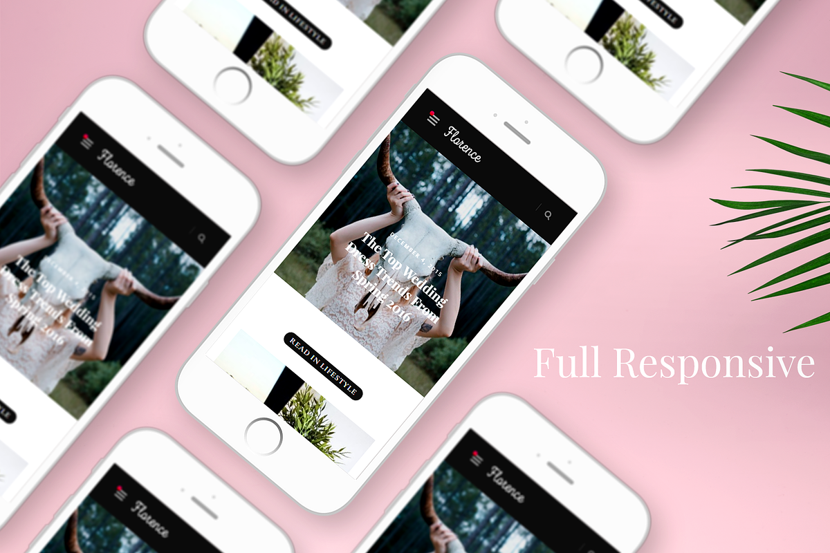 Florence - Feminine WordPress Theme, a WordPress Template by Wp Folk (Photo 2 of 5)