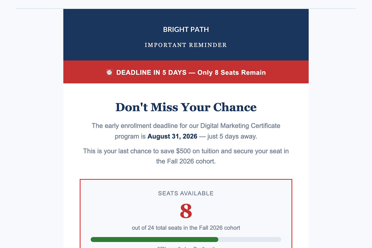 Education Email Kit — 4 Emails, an Email Template by Art Club (Photo 5 of 5)
