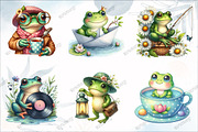 Spring Green Frog Pond Clipart, a Graphic by designcity5 (Thumbnail 2 of 5)