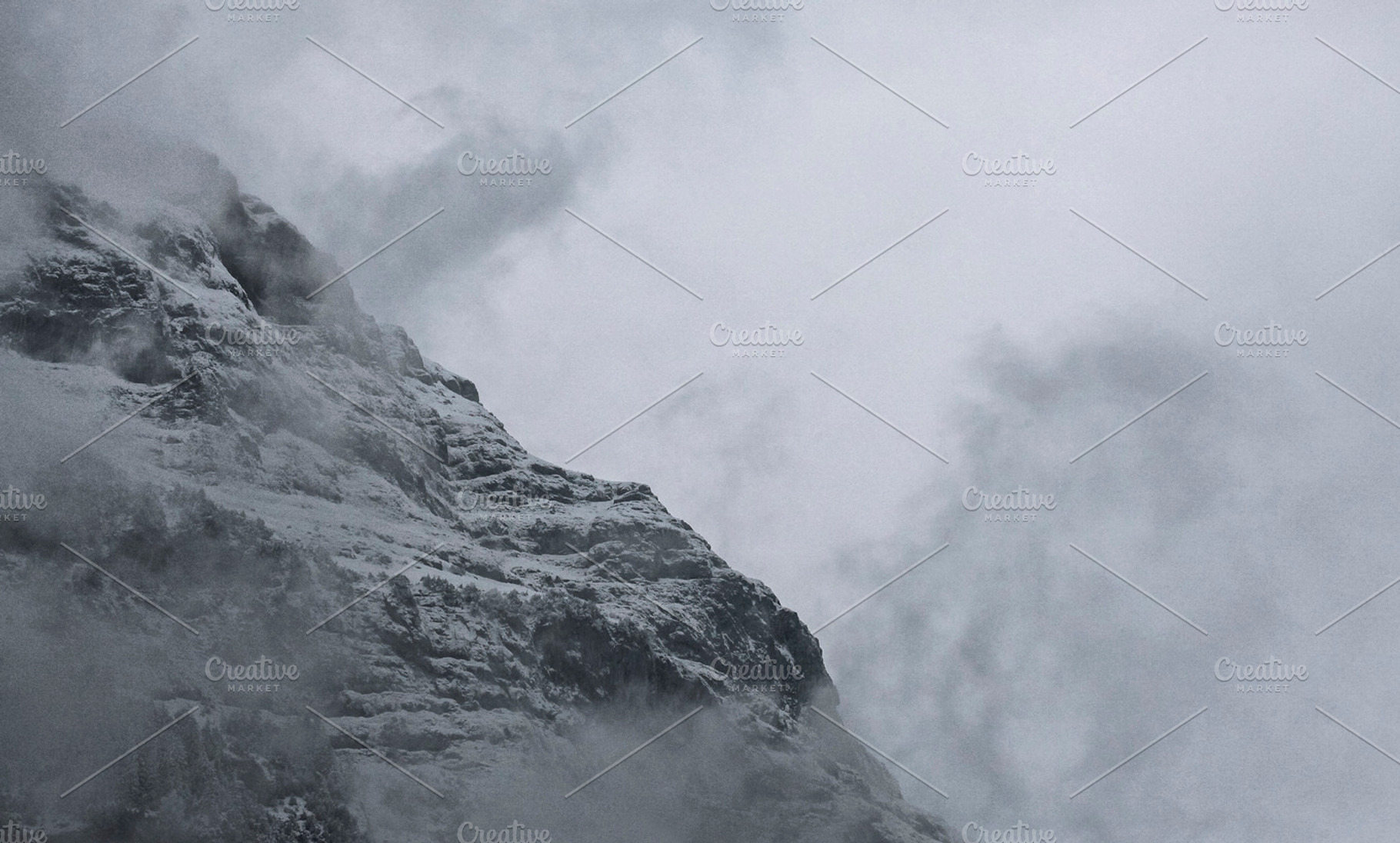 A Clearing Winter Storm 10 Stock Photo Containing Mountains And Mountain