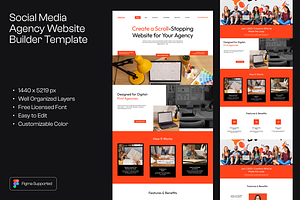 Figma Creative Agency Landing Page, a Landing Page Template by Musara
