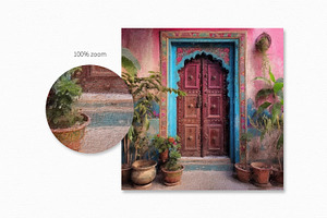 Colorful Indian Doors Paintings