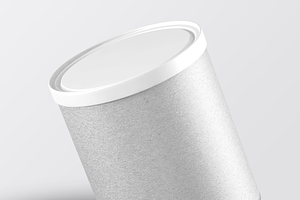 Paper Tube Jar Mockup