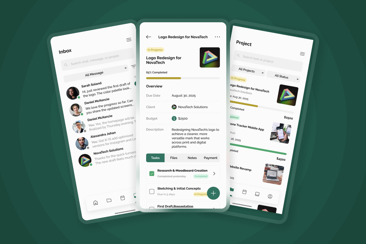 Productivity Dashboard Mobile App, an App Template by twinstd (Photo 3 of 5)