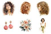 Watercolor Summer Clipart, an Illustration by DreamArtGraphic (Thumbnail 2 of 8)