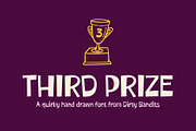 Third Prize Font, a Handwritten Font by Dirty Bandits Type (Thumbnail 1 of 11)