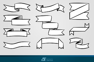 Ribbons Affinity Designer SVG