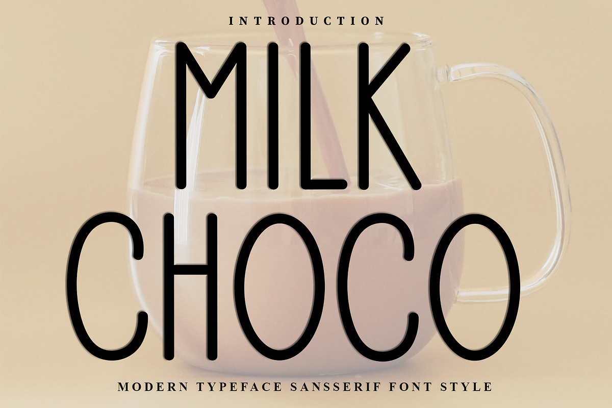 Milk Choco, a Sans Serif Font by InermediaSTUDIO (Photo 1 of 8)