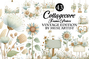 Cottagecore Frames Posters Clipart, an Illustration by DreamArtGraphic (Thumbnail 1 of 8)