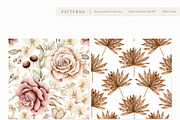 Watercolor Boho Fall Dusty Rose Set, a Decorative Illustration by Carol Lozove (Thumbnail 54 of 74)