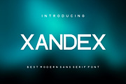 Xandex Modern Sans Serif Font, a Sans Serif Font by alanwarstd (Thumbnail 1 of 5)