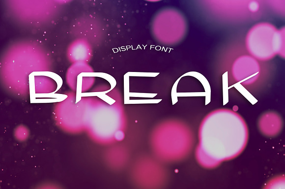 BREAK font preview 4