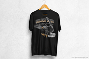 Rock and roll eagle for t-shirt, an Animal Illustration by Goularte Design (Thumbnail 5 of 7)