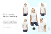 Women T-Shirt Mockups Set FREE DEMO, a Books & Magazine Mockup by Apparel_Mockups (Thumbnail 8 of 27)
