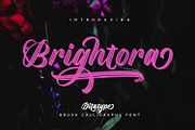 Brightora, a Script Font by Nathatype (Thumbnail 1 of 15)