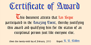 IanSegoe, a Blackletter Font by Ingrimayne Type (Thumbnail 2 of 8)