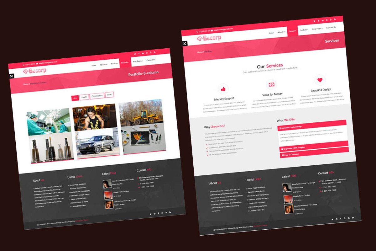 Becorp - Wordpress theme, a WordPress Template by ASIATHEMES (Photo 5 of 8)