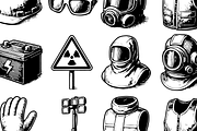 Industrial Safety Gear Set, an Object Graphic by RT Studio (Thumbnail 3 of 4)