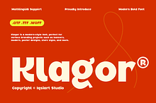 Klagor - Bold Display Font