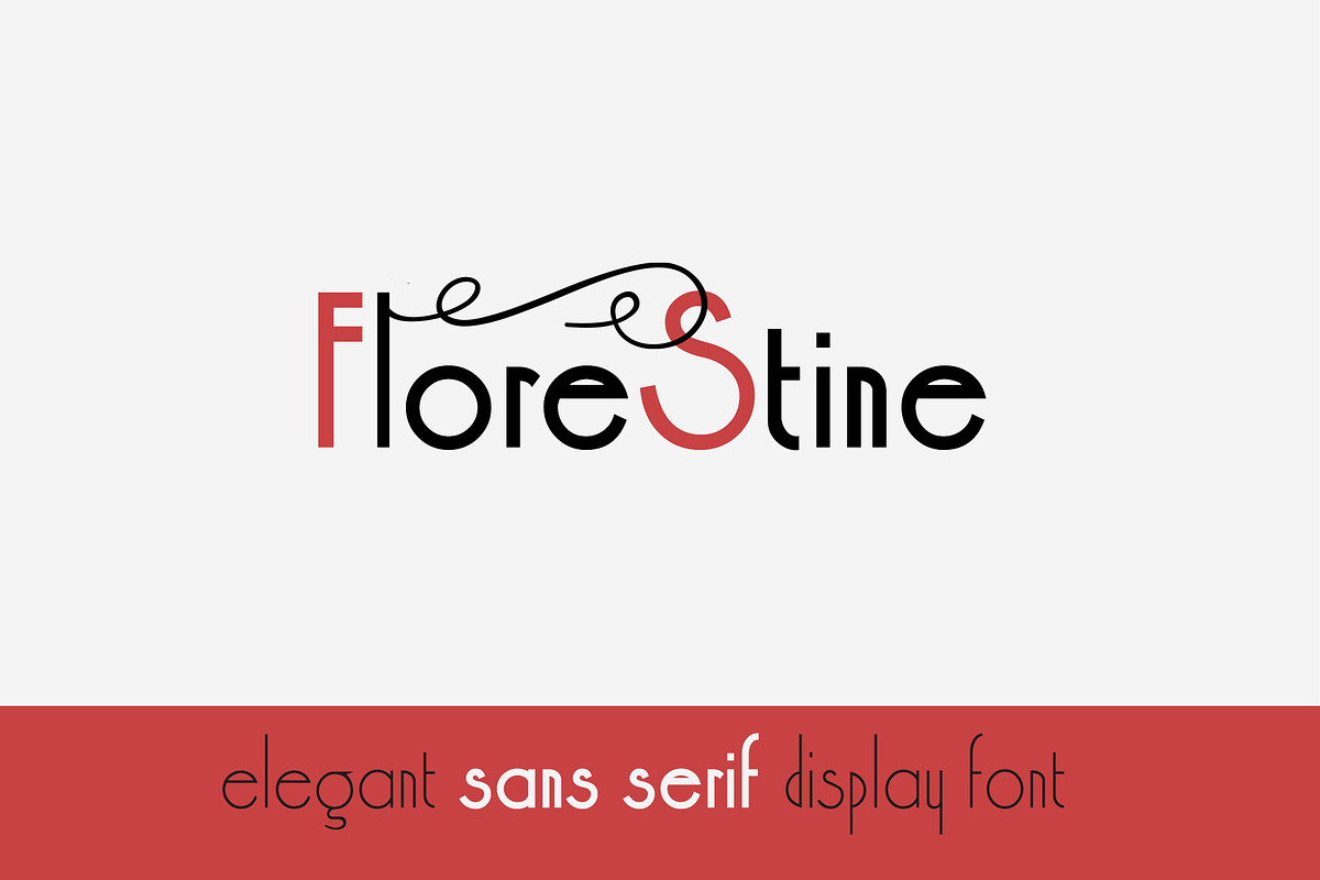 Florestine Sans Serif Font, a Sans Serif Font by DCD Vector Co. (Photo 1 of 3)