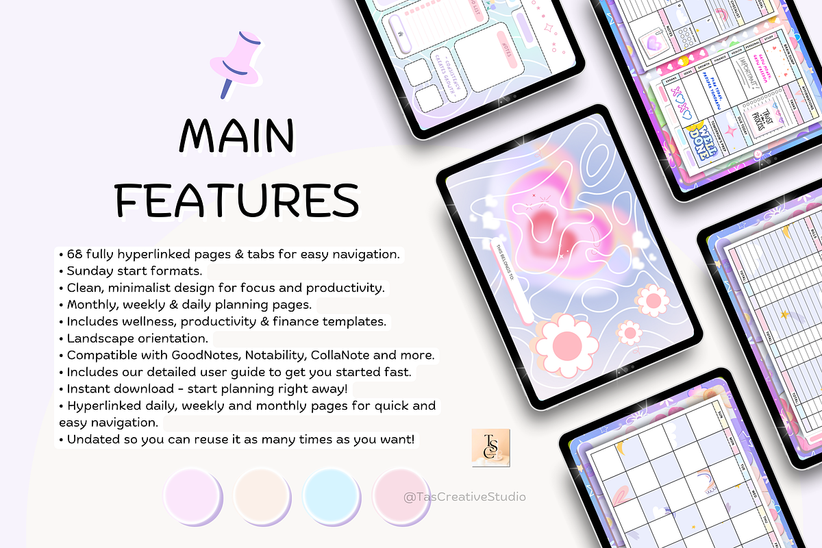 Starlight Digital Planner preview 3