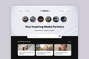 TheURBAN.co - Media Website UI Kit