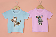 Watercolor zebra clipart, an Illustration by Idressart (Thumbnail 4 of 10)