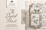 The Digital Florist Vintage Garden, an Illustration by Sophia J Caldwell (Thumbnail 1 of 20)