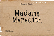Madame Meredith, a Font by Kawalan Studio (Thumbnail 1 of 5)