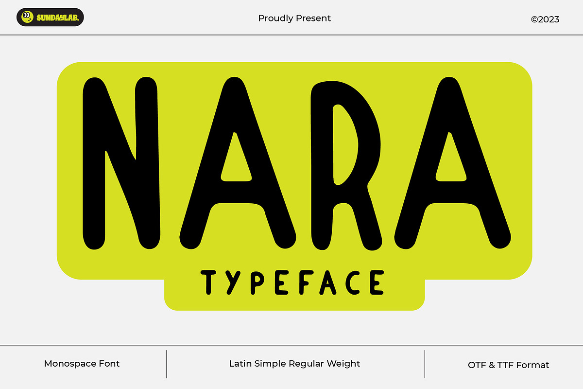 Nara Typeface, a Sans Serif Font by Sundaylab (Photo 1 of 4)