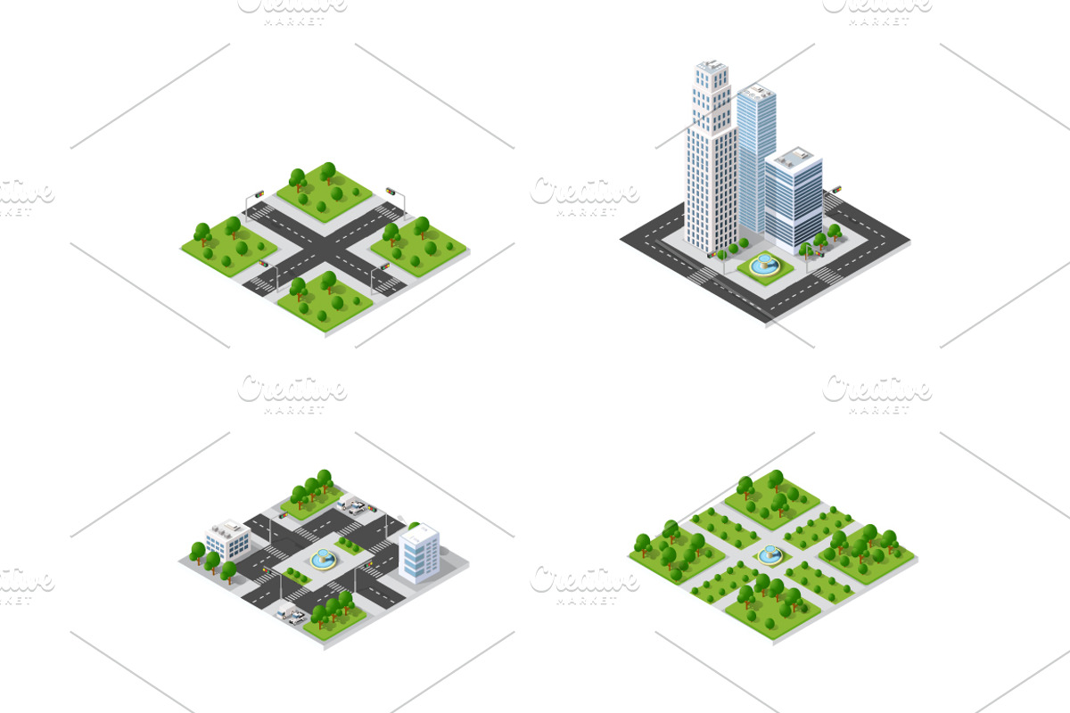 City skyscraper creator, an Object Illustration by AlexZeL (Photo 6 of 6)